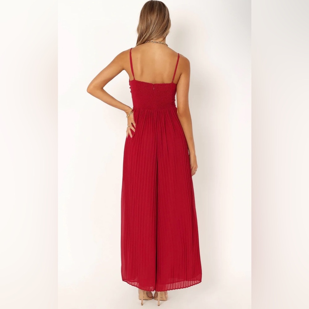 Petal & Pup Red Pleated Jumpsuit - Picture 7 of 12